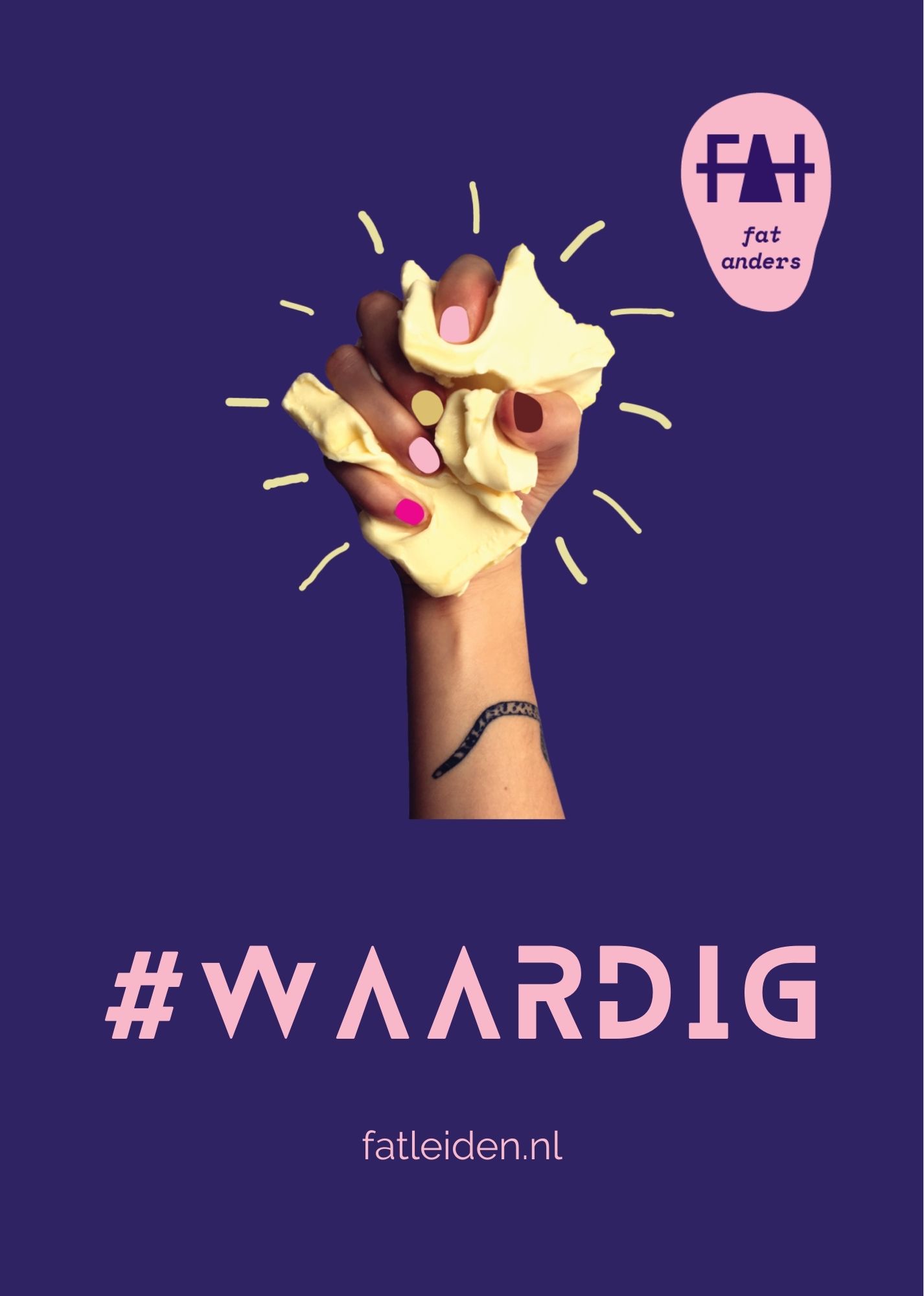 FAT Gentrificatie flyer posterzijde